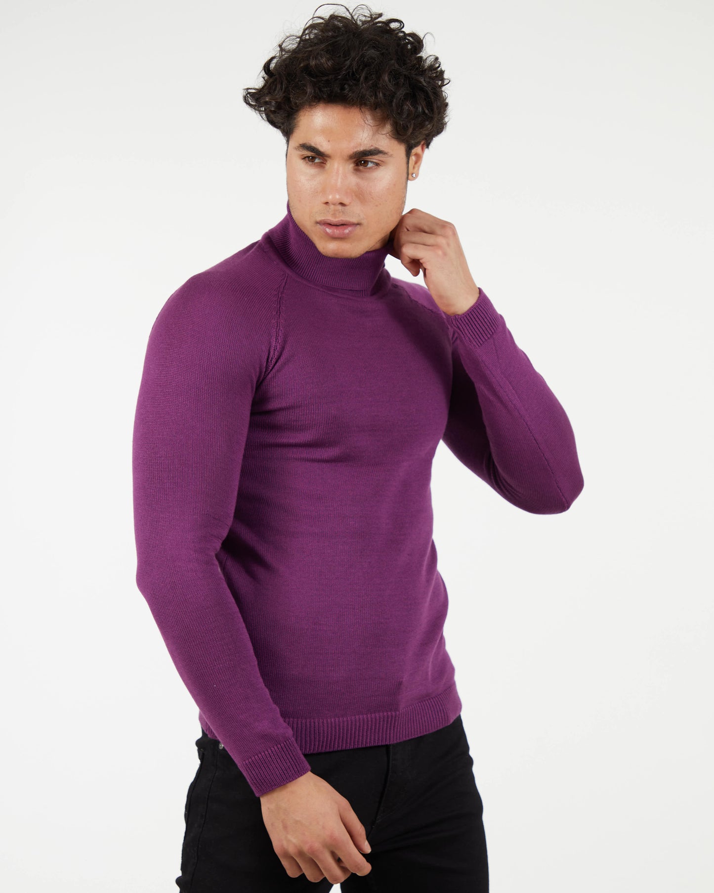 LAGOS WINTER EGGPLANT | Turtle Neck Sweater