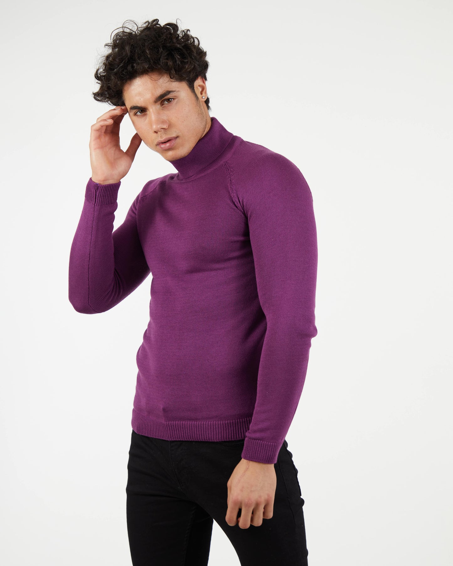 LAGOS WINTER EGGPLANT | Turtle Neck Sweater