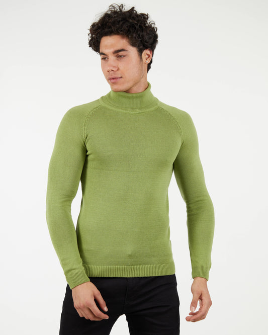 LAGOS LIME | Turtle Neck Sweater