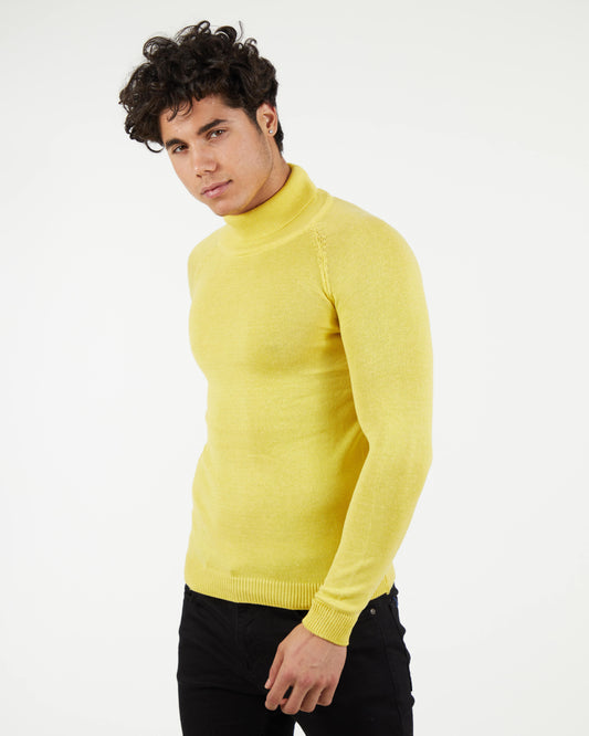 LAGOS YELLOW | Turtle Neck Sweater