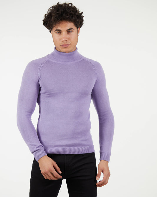 LAGOS LIGHT PURPLE | Turtle Neck Sweater