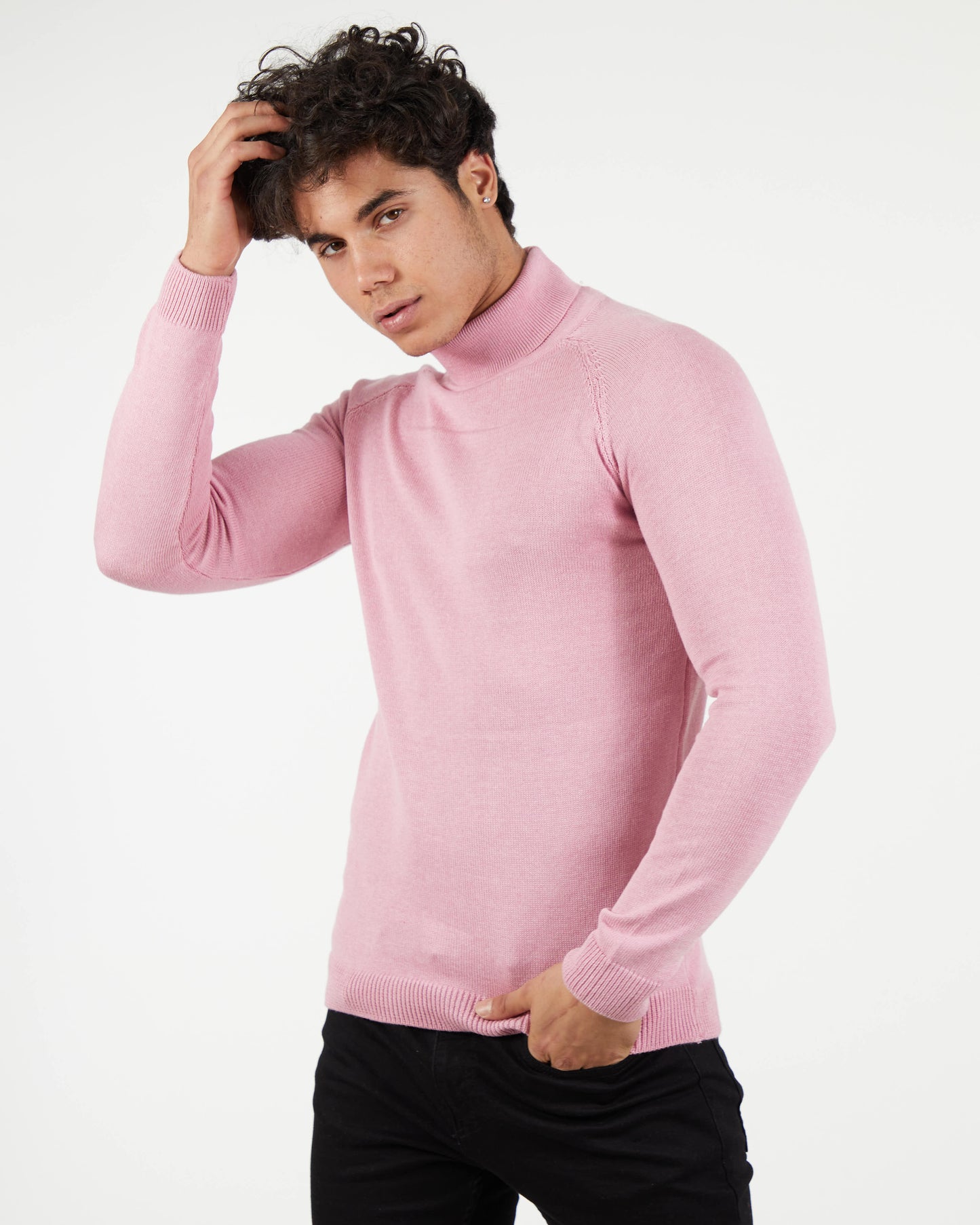 LAGOS LIGHT PINK | Turtle Neck Sweater