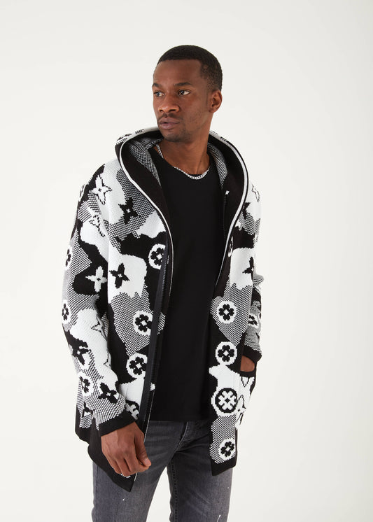 Men's Black Diamond Long Sweaters | Hoodie