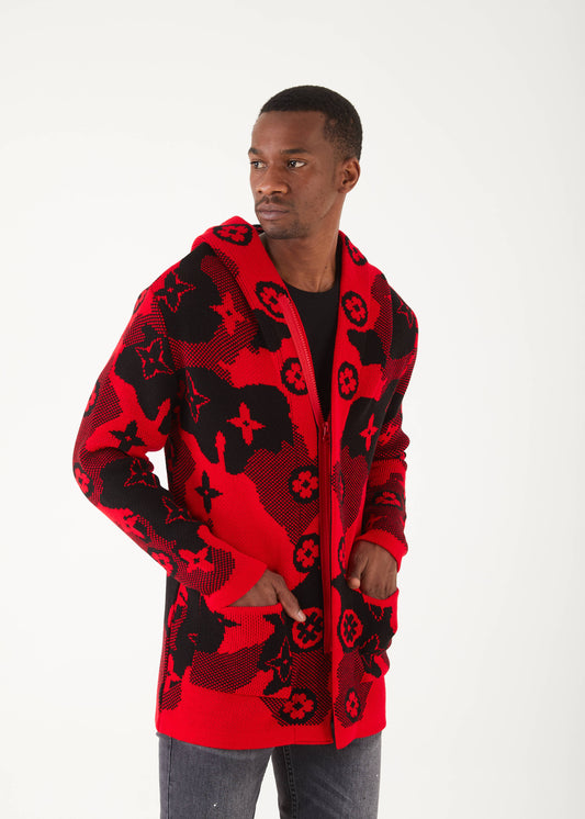 Men's Red Diamond Long Sweaters | Hoodie